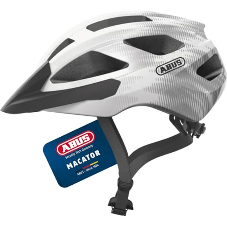 Abus Macator Fahrradhelm - Weiss/Silber 58 - 62 cm – Bild 2