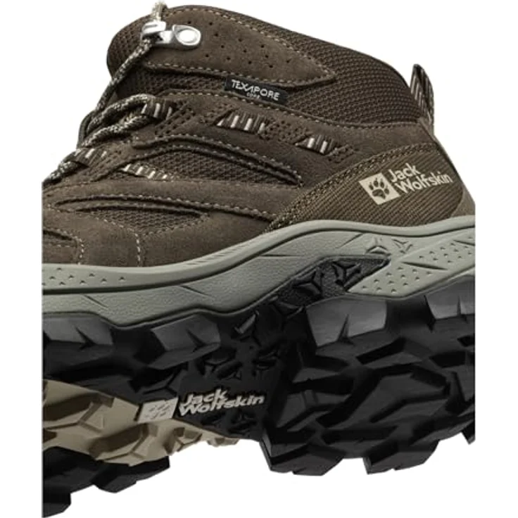 Jack Wolfskin Vojo Tour Texapore Mid, Wanderschuhe für Herren, wasserdicht, schwarz, Größe 46, mit griffiger Sohle und dämpfender Zwischensohle – Bild 5