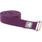 ASANA BELT PRO Yogagurt mit Metall-Verschluss, Schiebe-Schnalle eckig, langer Gurt aus Baumwolle, Yoga Hilfsmittel, 3 m x 38 mm, Yogazubehör