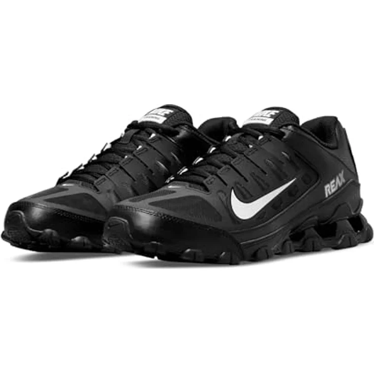 Nike Reax 8 TR, Herren Sneaker mit reaktionsfreudiger Dämpfung und dynamischem Schnürsystem, schwarz – Bild 2