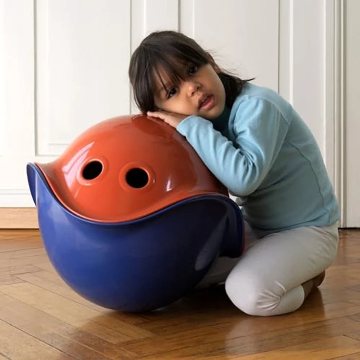 MOLUK Bilibo Terracotta, Balance- und Spielschale, motorikförderndes Lernspielzeug für Kinder ab 2 Jahren, wetterfest und langlebig – Bild 5
