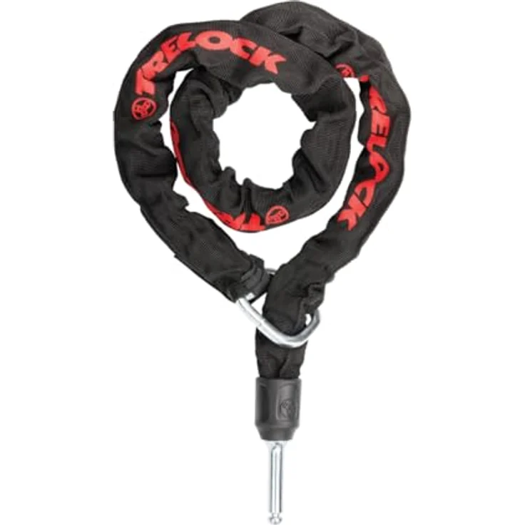 TRELOCK Rahmenschloss RS 480 AZ + Einsteckkette ZR 355 100/6, Fahrradschloss-Set mit Satteltasche und Sicherheit Level 13, 70,7 mm breite Öffnung – Bild 4