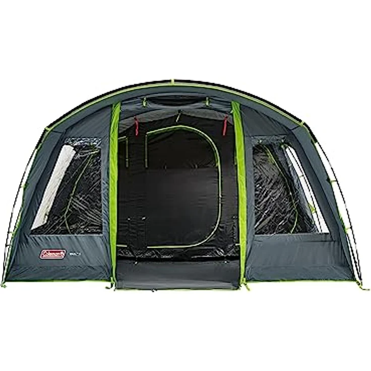 Coleman Vail 6 Tunnelzelt, 6-Personen Campingzelt mit 3 großen Schlafkabinen, wasserfest, grau – Bild 2