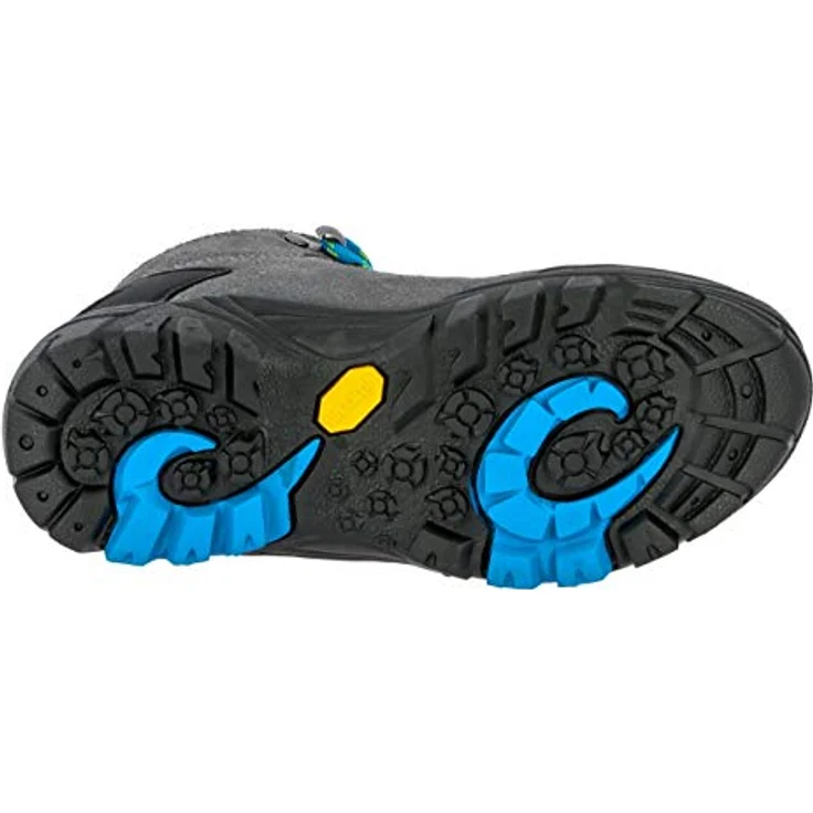 Brütting Mount Bona High Kids, Wanderschuhe für Jungen, Veloursleder, rutschfeste Vibram-Laufsohle, Größe 38, Grau – Bild 6