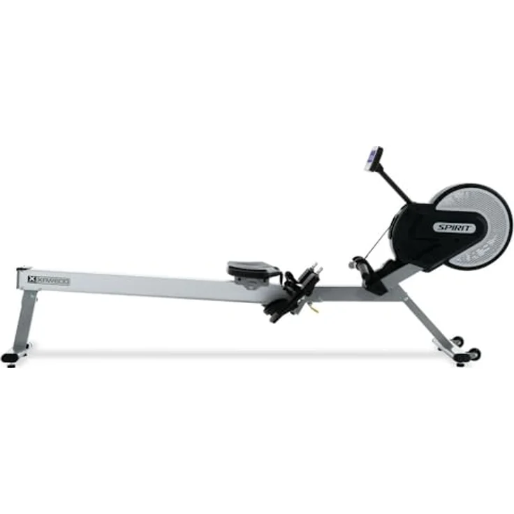Spirit XRW600 Ruderergometer mit Luft-Magnetwiderstand (16 Stufen), klappbar & mit Rollen, LCD-Display mit 11 Programmen & Watt-Anzeige, bis 158kg belastbar, Rudergerät klappbar für Zuhause – Bild 5