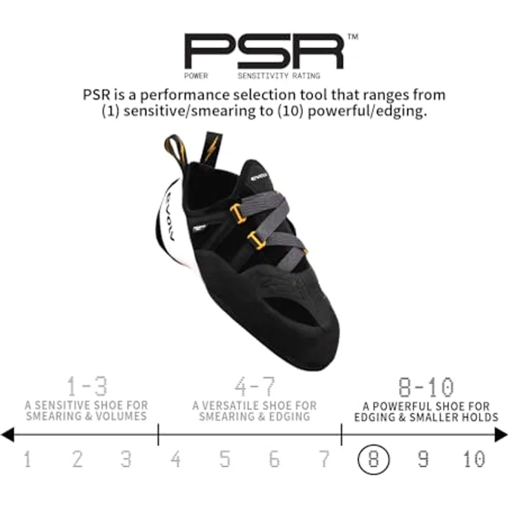 Evolv Shaman Pro, Herren Kletterschuhe, EvoWrap-Technologie, dünne Love Bump-Zwischensohle, vegan, Schwarz, Größe 42.5 – Bild 4