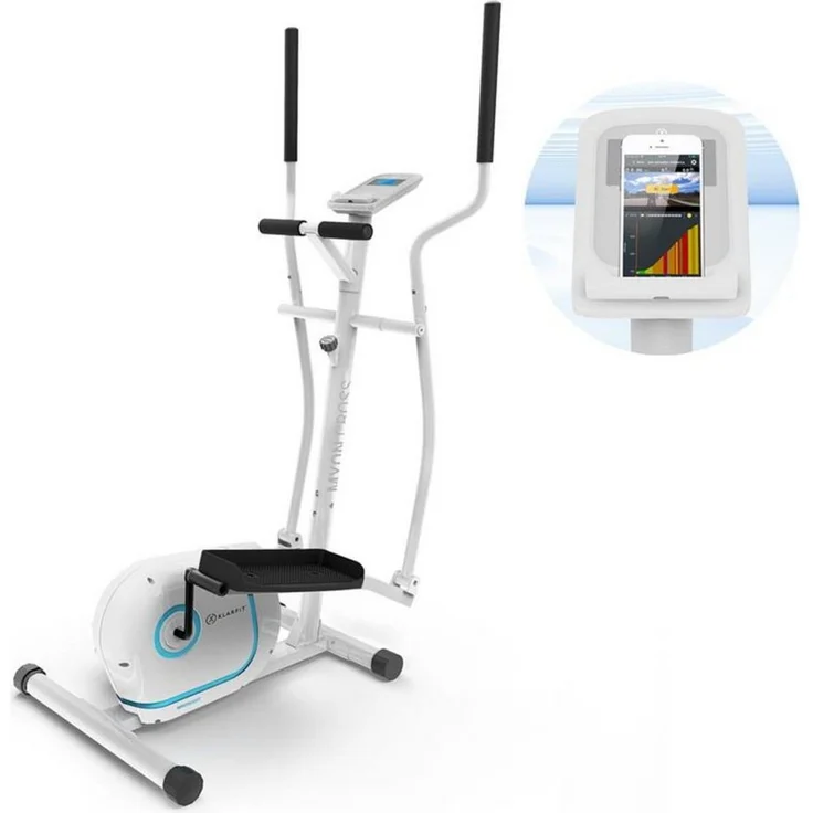KLARFIT Heimtrainer Myon Cross Ergometer (Tablet-Halterung, Kinomap App, Pulsmesser)