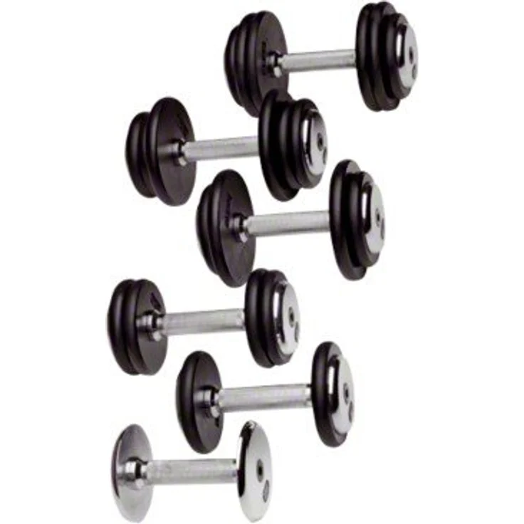 Sport-Thieme Kompakthantel aus Gusseisen, 15 Gewichtsklassen von 2,5 kg bis 40 kg, Studioqualität, 30 mm Ø Hantelstange, 12,5 cm Grifflänge – Bild 3