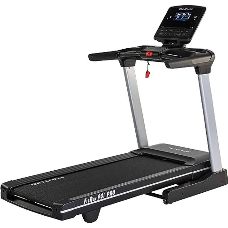Tunturi Fitrun 90I Klappbares Laufband - Laufband mit 16 Trainingsprogrammen - 20 Neigungsstufen - LCD-Monitor - 0,8-20,0 km/h