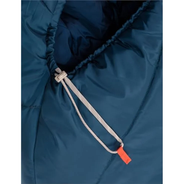 VAUDE Sioux 1000 II Syn, Mumienschlafsack mit Konturkapuze, Wärmekragen und Innentasche, grün – Bild 4