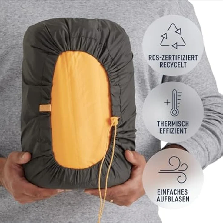 Sea To Summit Pursuit Plus Self Inflating Mat, bequeme Thermoluft-Isomatte, 1,04 kg, Zinnia Orange – Bild 5