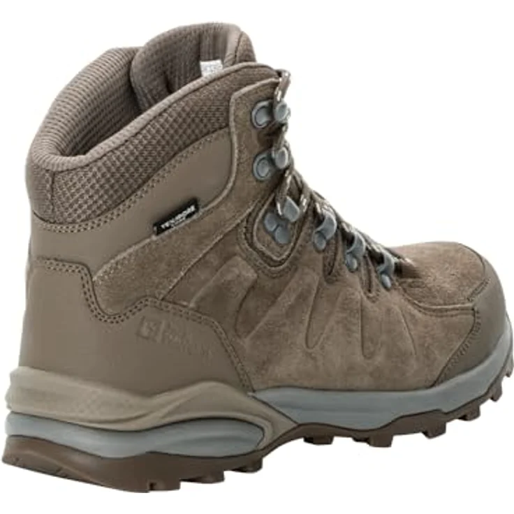 Jack Wolfskin REFUGIO TEXAPORE MID W, Damen Hikingschuh aus Veloursleder mit robustem Schaftaufbau und stabilisierendem Zehen- und Fersenschutz – Bild 6