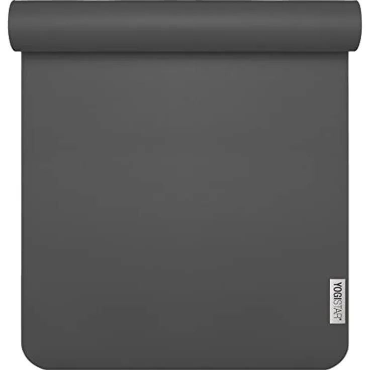Yogistar Yogamatte Yogimat® Sun - 4Mm Dunkel Grau, Ö-Tex 100 zertifiziert, Extreme Rutschfestigkeit