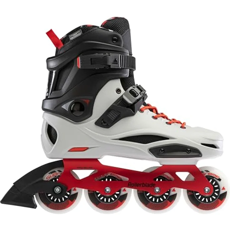 Rollerblade RB Pro X Inline-Skates, Weiß/Schwarz, 45°-Schnallen-System, anatomische Polsterung, 80 mm Supreme Räder – Bild 7