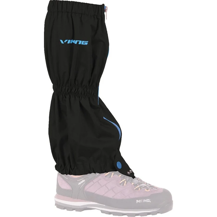 VIKING Volcano Gaiters S-M, wasserdichte Gamaschen aus Ripstop-Polyester, Schwarz oder Blau