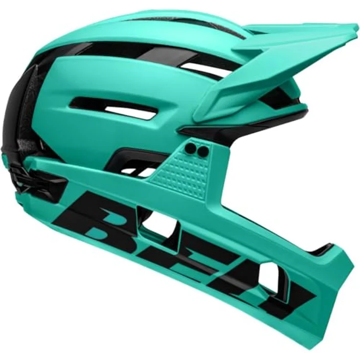 Bell Super Air R Spherical Fahrradhelm, All-Mountain-Helm mit Spherical Mips-Technologie, matte turquoise/black, Größe L – Bild 8