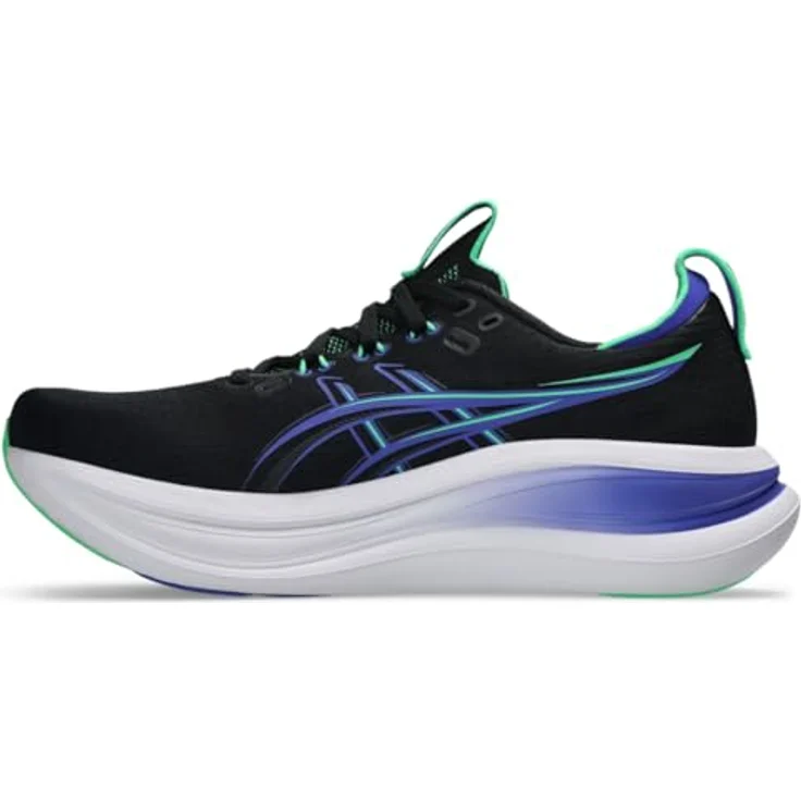 Asics GEL-Nimbus 28, Laufschuh für Neutralläufer mit GEL-Dämpfung, schwarz-blau, Größe 44.5 – Bild 5