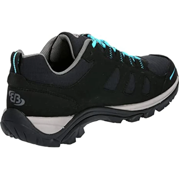 Brütting Outdoorschuh Mount Frakes Low 37, Damen-Wanderschuh mit rutschfester Vibram-Laufsohle und individueller Schnürung, Schwarz – Bild 4