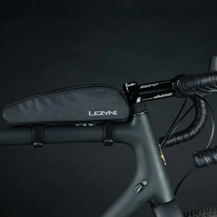 Lezyne Aero Energy Caddy, Rahmentasche (0.70 l) aus wasserdichtem Nylon für Triathleten und Gravel Racer, schwarz – Bild 5