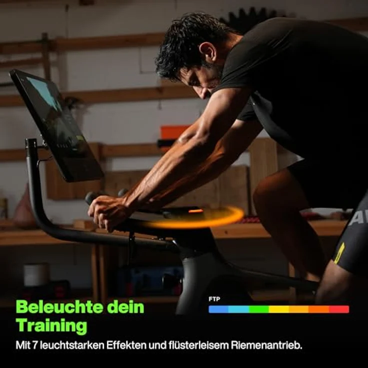 Speediance VeloNix Heimtrainer Fahrrad, Smart Bike mit 2300 W Powertrain, Steigungs-/Gefällesimulation, ±1% Watt-Genauigkeit, 21,5-Zoll Touchscreen, App-Konnektivität, carbon-schwarz – Bild 4