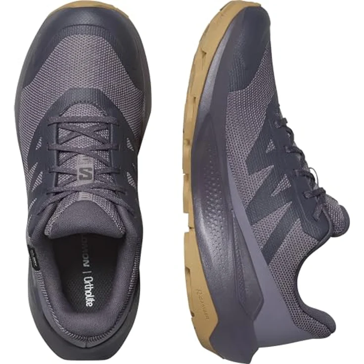 Salomon ELIXIR TOUR WATERPROOF, Wanderschuh wasserdicht mit bequemer Schnürung und profiliertem Gummi-Sohle – Bild 4