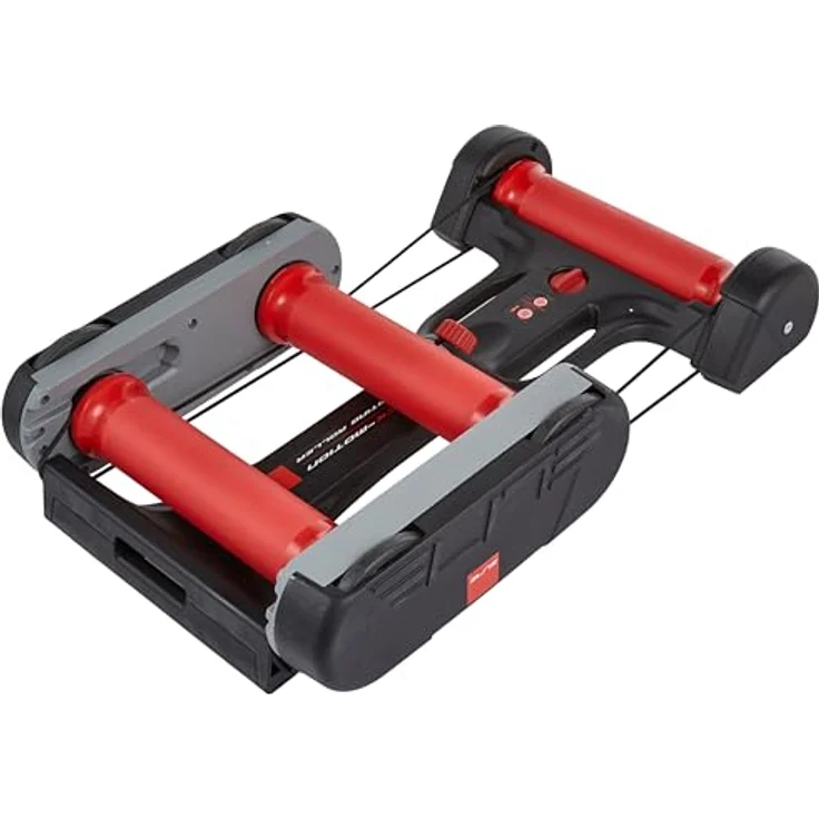 Elite Quick-Motion Rollentrainer, 5 Rollen parabolisch klappbar, Aluminium Elastogel, tragbar, für Rennrad und MTB, Schwarz – Bild 2