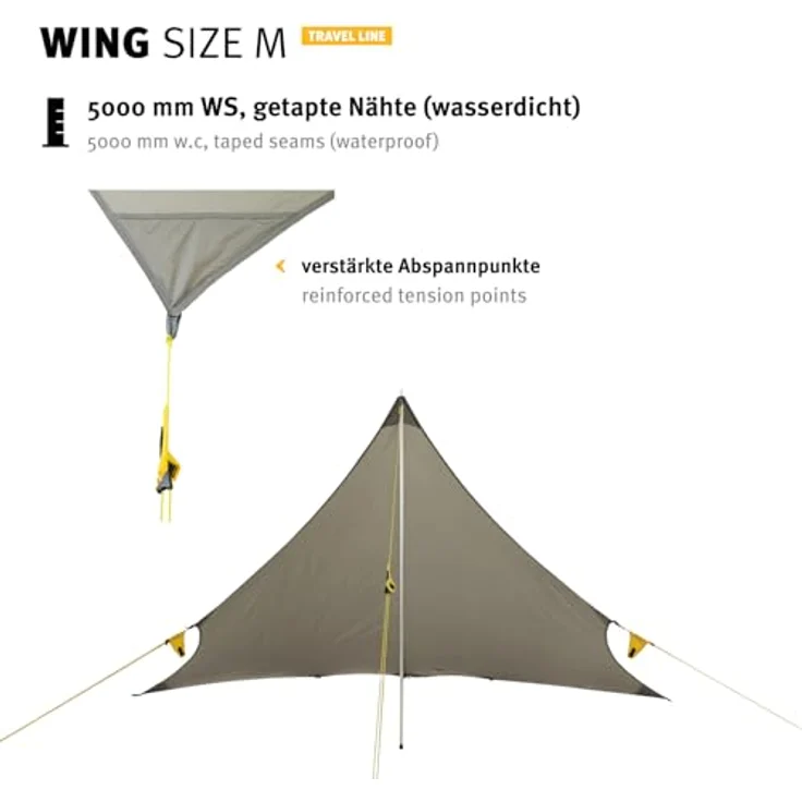Wechsel Tarp, praktisches Zelt für wettergeschützten Außenbereich, 0.96 kg – Bild 5