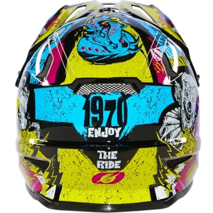 O'NEAL Kids Bike Helm Sonus Riotulti M, Sicherheit und Komfort für Kinder, 48/50 cm, mehrfarbig mit optimierter Belüftung – Bild 4