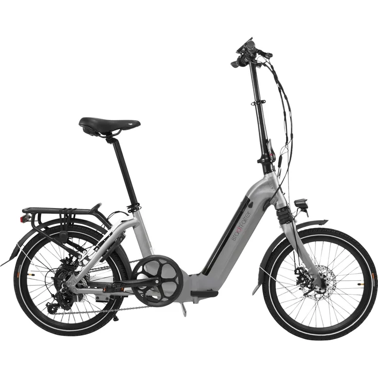 AsVIVA E-Bike 20" Klapprad B13 Stadtfalter 36V 14,0Ah Elektro-Klapprad Elektrofahrrad Pedelec grau