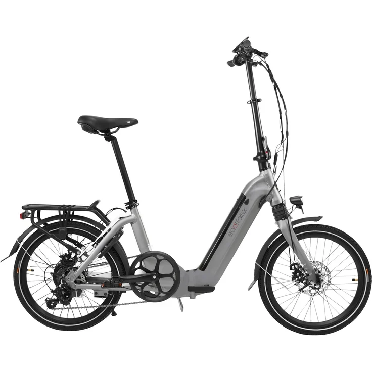 AsVIVA E-Bike 20" Klapprad B13 Stadtfalter 36V 14,0Ah Elektro-Klapprad Elektrofahrrad Pedelec grau