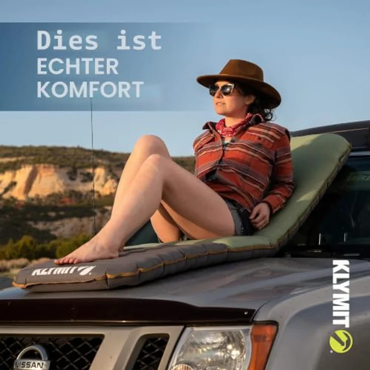 Klymit Klymaloft Schlafmatte, Schaumstoff-Isomatte mit I-Träger-Luftkammern, 60 mm Dicke, 183 cm lang, 1089 g, 75D Polyester – Bild 5