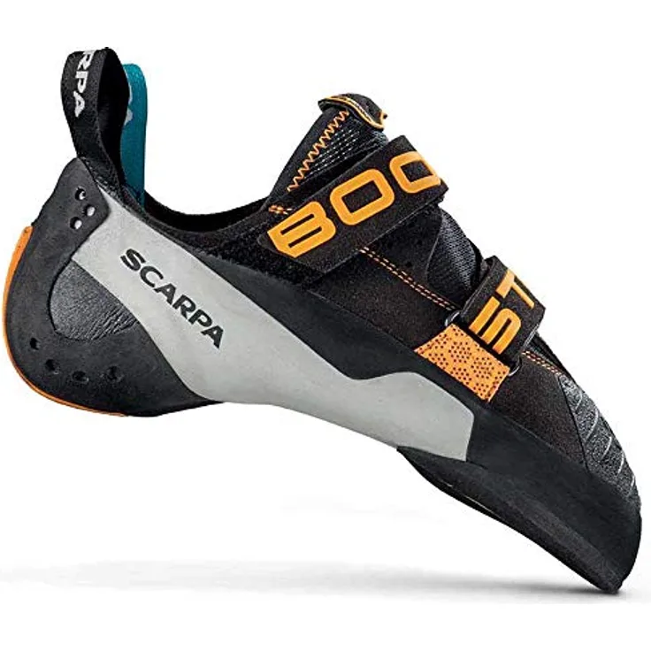 Scarpa Booster Kletterschuhe, Damen, Schwarz, hervorragender Grip und abriebfeste Gummisohle, Größe 37.5