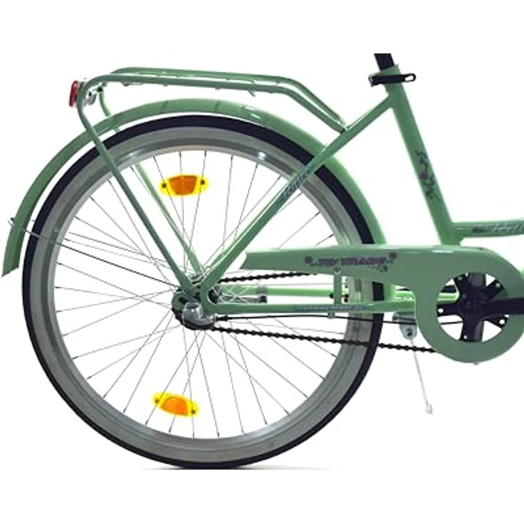 T&Y Trade 24 Zoll Kinder Mädchen City Fahrrad Mädchenfahrrad Bike Rad Nexus Nabenschaltung STVO Beleuchtung Reflex Mint 3 Gang – Bild 3