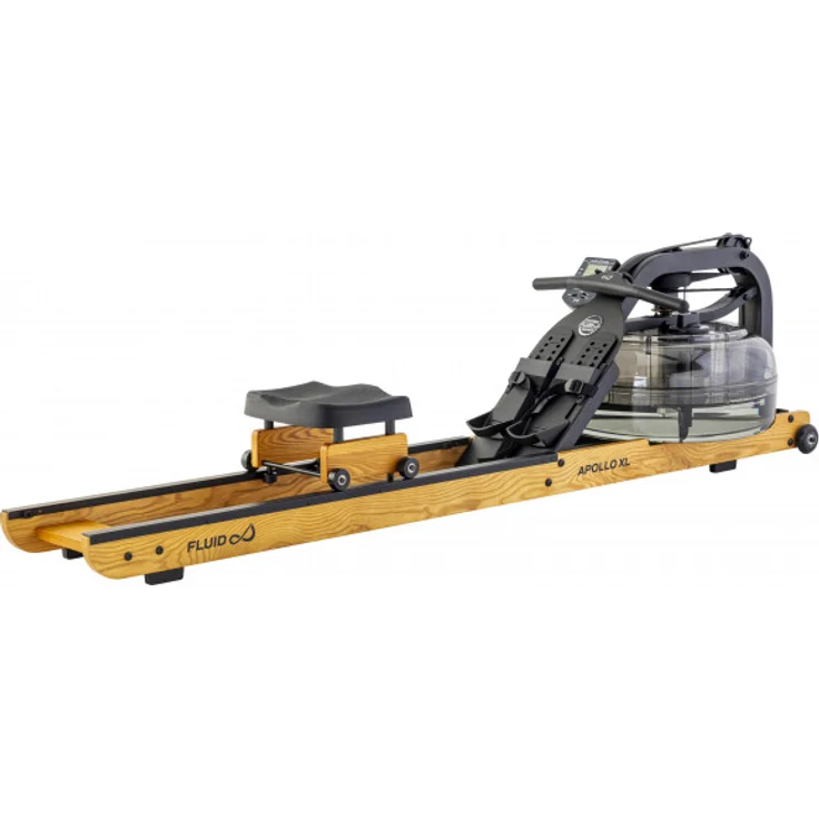 Fluid Rower Rudergerät Apollo XL Buche, mit 10 Widerstandsstufen und Echtzeitdatenmonitor