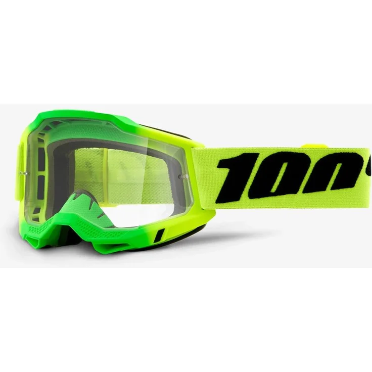 100% ACCURI 2 Goggle Travis, Skibrille mit Antifog-Beschichtung und klaren Gläsern, transparenter Rahmen – Bild 1