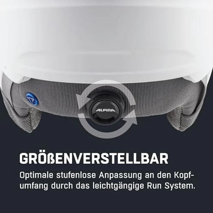 Alpina Alto V, Unisex Visierhelm in Weiß matt, 2-in-1 mit multidirektionaler Visier-Gelenksmechanik, 51-55 cm – Bild 5