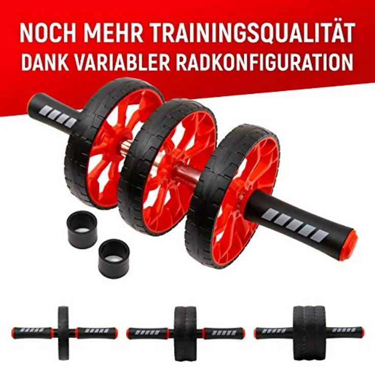 NEOLYMP Bauchroller für drei Trainingsstufen – Ab Wheel Bauchtrainer Roller Abroller Bauchmuskel Roller Abs Roller Bauchrolle Ab Roller Bauchtrainer Bauch Roller Training Ab Wheels Abs Wheel – Bild 3