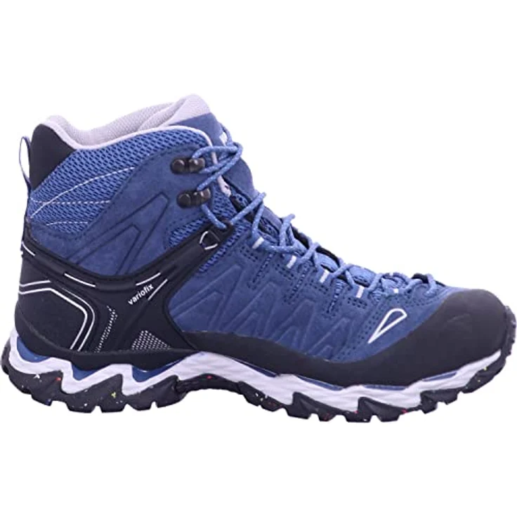Meindl Lite Hike Lady GTX, Wanderschuh aus Veloursleder und Mesh, GORE-TEX, blau/hellgrau, Größe 42 – Bild 6