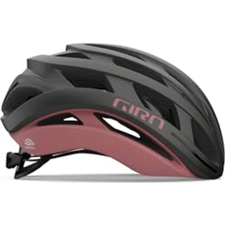 Giro Helios Spherical Helm, Fahrradhelm mit Spherical Technologie und 15 Wind Tunnel Belüftungsöffnungen, grau M – Bild 2