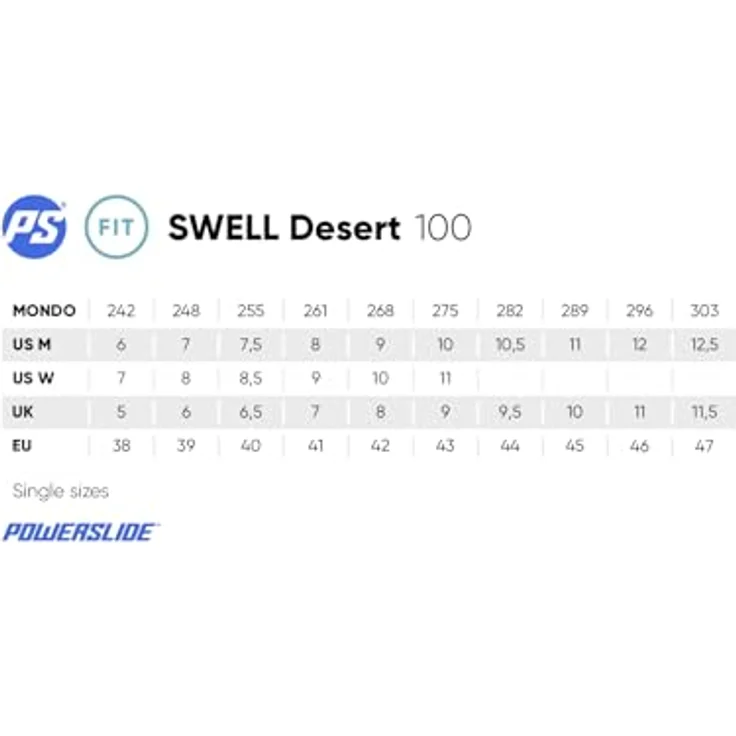 Powerslide Swell Desert 100, Inline Skates (44) mit MYFIT 3DAP-Technologie, TRINITY 3-Punkt-Montagesystem und 100mm Rollen – Bild 5