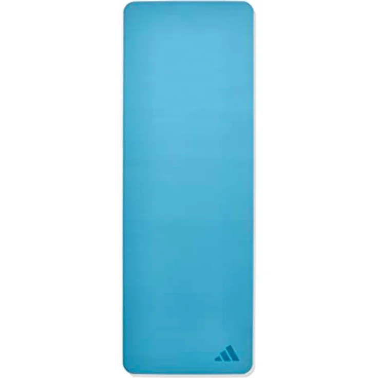 adidas Unisex-Adult Premium Yoga Matte, 5 mm dicke TPE/EVA-Matte mit rutschfester Oberfläche, gebraucht, Blau – Bild 3