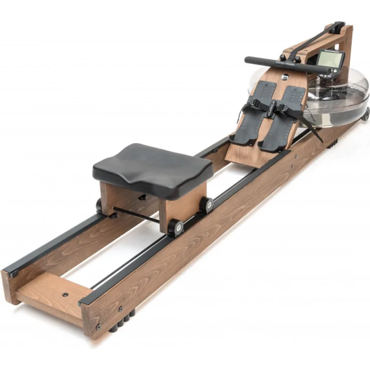 WaterRower Rudergerät Eiche Vintage, Ruderergometer aus dunkel gebeiztem Eichenholz mit Wasserwiderstand
