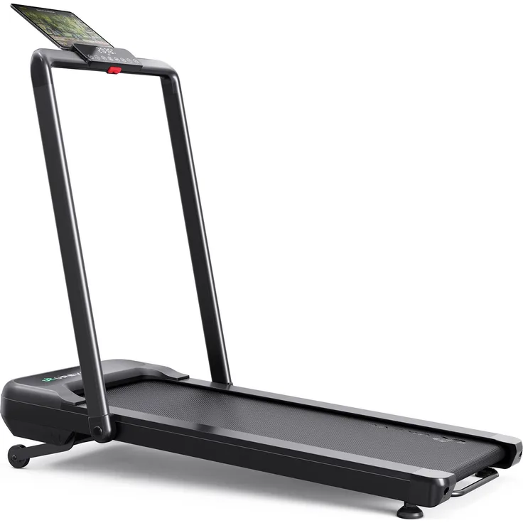UREVO Treadmill STROL 2S PRO, 120 kg, faltbares Laufband mit 9 Steigungen, Schwarz, für Gehen und Laufen, mit SmartCoach App und 8-Punkt-Stoßdämpfung