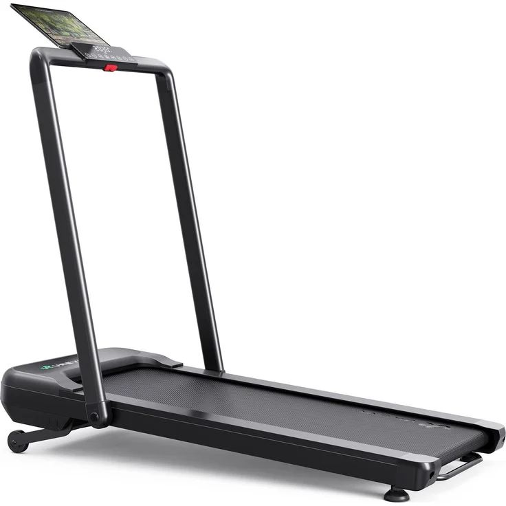 UREVO Treadmill STROL 2S PRO, 120 kg, faltbares Laufband mit 9 Steigungen, Schwarz, für Gehen und Laufen, mit SmartCoach App und 8-Punkt-Stoßdämpfung