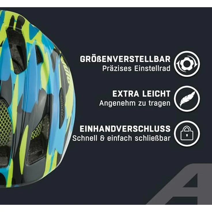 ALPINA PICO FASH Fahrradhelm, Beleuchtet, Leicht, Bruchfest mit Fliegennetz und Lüftungsöffnungen – Bild 3