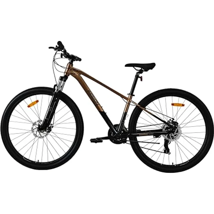 Keskin Bikes HT MTB1, 29" Hardtail-Mountainbike mit Aluminiumrahmen, SM21-Speed und mechanischen Scheibenbremsen, Bronze Schwarz – Bild 2