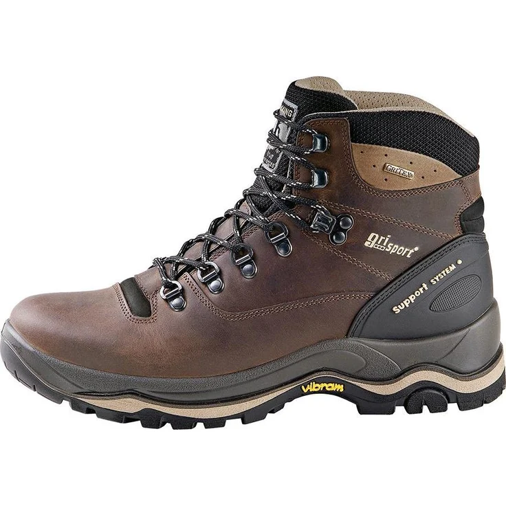 GriSport Damen Wanderschuhe, robuster Berufs- und Freizeitschuh mit wasserabweisender Gritex-Membran, braun, Gr. 44