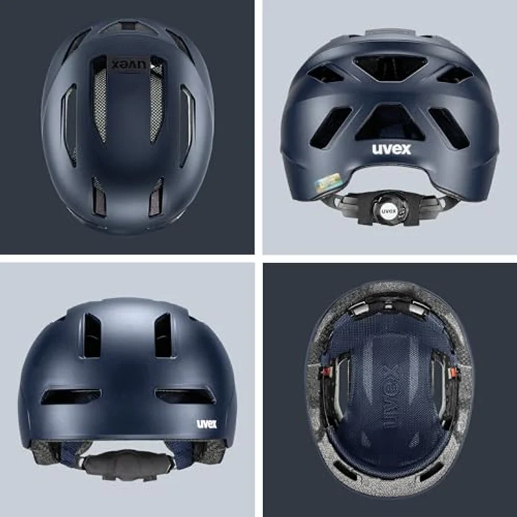 Uvex urban Planet, robuster City-Helm aus Recyclingmaterial mit optimierter Belüftung, deep Space matt, 58-61 cm – Bild 4