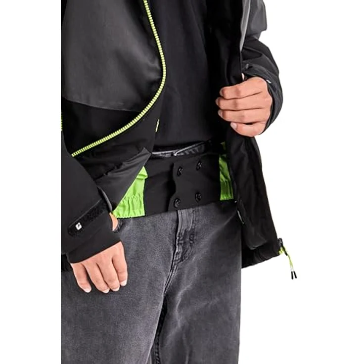 Killtec KSW 161 BYS Skijacke, wasserdicht und atmungsaktiv mit Fleece-Fütterung, graumelange/antrahmelange – Bild 3