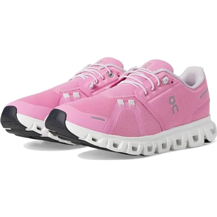 ON Running Cloud 6, Damen Sneakers in Raspberry-White mit CloudTec®-Dämpfung und leichtem Mesh-Obermaterial, EU 39 US 8 – Bild 1